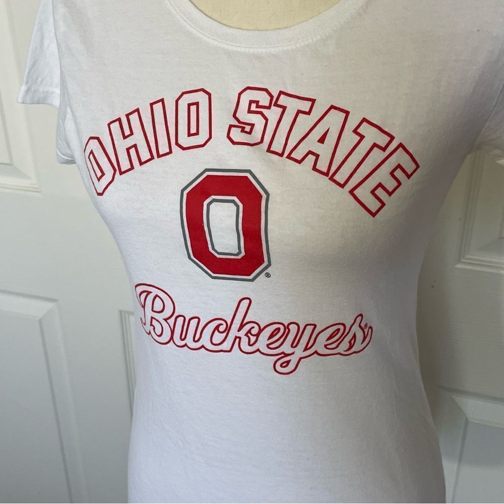 The Ohio State Buckeyes White Short Sleeve T-Shirt, Medium - Picture 5 of 5
